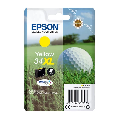 Epson 34XL T3474 sárga eredeti tintapatron