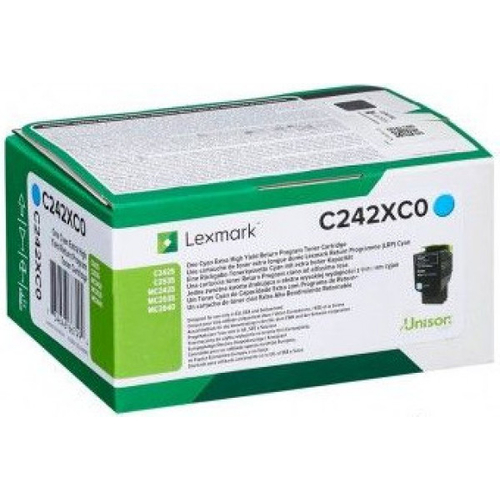 Lexmark C2535 [C242XC0] cyan eredeti toner